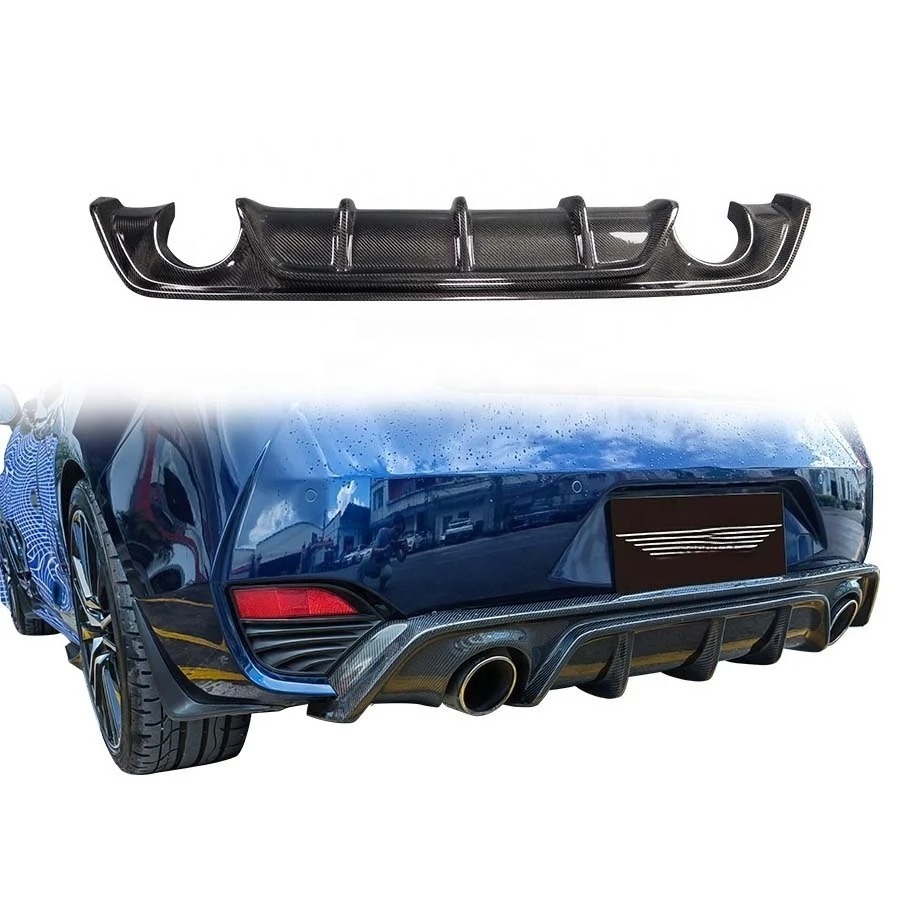 New Carbon Fiber Rear Diffuser Exhaust for  Q60S Coupe Bumper-Bolt-On Installation 100% Fitment High Polished